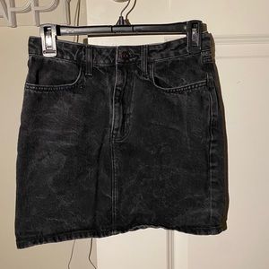 Black Jean skirt